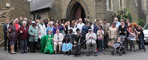 Christ Church congregation, September 2017. Photograph by Peter Judge